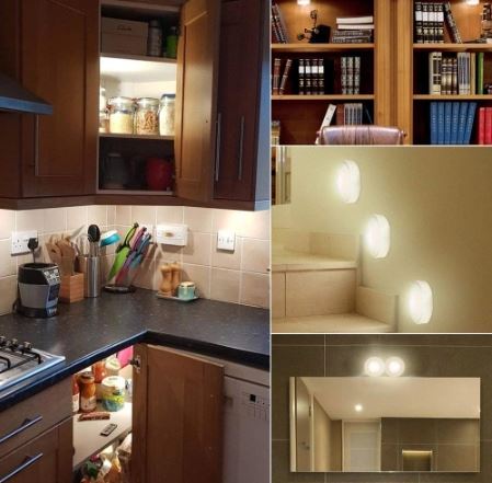 Wireless Peel n Stick Lights with COB LED Technology 2pk--Brillar